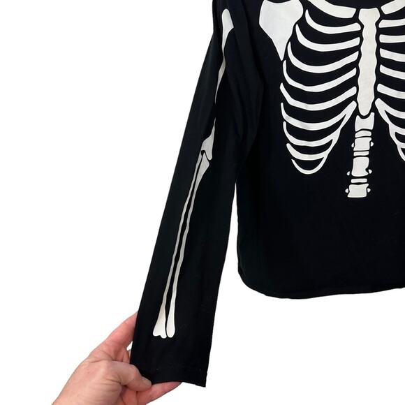 Peaberry Maternity Skeleton Halloween Outfit Costume Stretchy Size Large - Picture 6 of 7